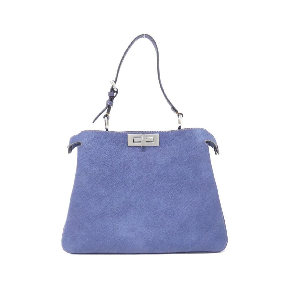 Fendi Peekaboo Soft handbag blue leather